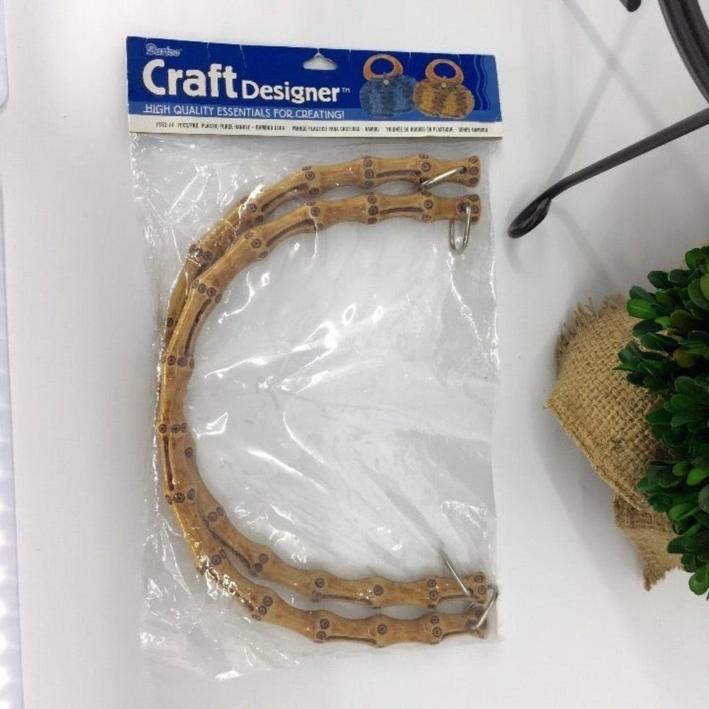 Darice Craft Designer Bamboo Look Purse Handles